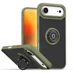 For iPhone 17 Air Q Shadow 1 Series TPU + PC Phone Case with Ring(Army Green)