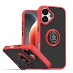 For iPhone 17 Q Shadow 1 Series TPU + PC Phone Case with Ring(Red)