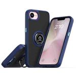 For iPhone 16e Q Shadow 1 Series TPU + PC Phone Case with Ring(Royal Blue)