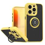 For iPhone 15 Pro Q Shadow 1 Series TPU + PC Phone Case with Ring(Yellow)