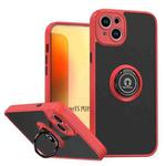 For iPhone 15 Plus Q Shadow 1 Series TPU + PC Phone Case with Ring(Red)