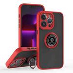For iPhone 13 Pro Q Shadow 1 Series TPU + PC Phone Case with Ring(Red)