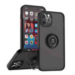 For iPhone 12 Pro Max Q Shadow 1 Series TPU + PC Phone Case with Ring(Black+Red)