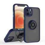 For iPhone 12 Q Shadow 1 Series TPU + PC Phone Case with Ring(Royal Blue)