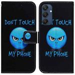 For Samsung Galaxy M35 Coloured Drawing Flip Leather Phone Case(Anger)