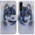 For Samsung Galaxy M16 5G / F16 5G / M36 5G Coloured Drawing Flip Leather Phone Case(White Wolf)