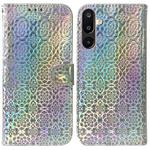 For Samsung Galaxy M16 5G / F16 5G / M36 5G Colorful Magnetic Buckle Leather Phone Case(Silver)