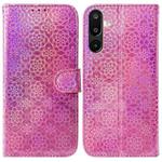 For Samsung Galaxy M16 5G / F16 5G / M36 5G Colorful Magnetic Buckle Leather Phone Case(Pink)