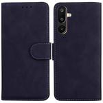 For Samsung Galaxy M16 5G / F16 5G / M36 5G Skin Feel Pure Color Flip Leather Phone Case(Black)