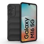 For Samsung Galaxy M16 5G Magic Shield TPU + Flannel Phone Case(Black)