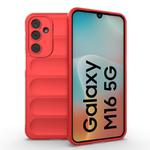 For Samsung Galaxy M16 5G Magic Shield TPU + Flannel Phone Case(Red)