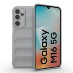 For Samsung Galaxy M16 5G Magic Shield TPU + Flannel Phone Case(Grey)