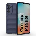 For Samsung Galaxy M16 5G Magic Shield TPU + Flannel Phone Case(Dark Blue)