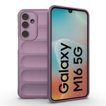 For Samsung Galaxy M16 5G Magic Shield TPU + Flannel Phone Case(Purple)