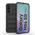 For Samsung Galaxy M56 5G Magic Shield TPU + Flannel Phone Case(Black)