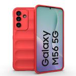 For Samsung Galaxy M56 5G Magic Shield TPU + Flannel Phone Case(Red)