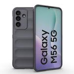For Samsung Galaxy M56 5G Magic Shield TPU + Flannel Phone Case(Dark Grey)
