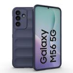 For Samsung Galaxy M56 5G Magic Shield TPU + Flannel Phone Case(Dark Blue)