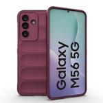 For Samsung Galaxy M56 5G Magic Shield TPU + Flannel Phone Case(Wine Red)