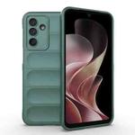 For Samsung Galaxy M36 5G India Magic Shield TPU + Flannel Phone Case(Dark Green)