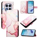 For Redmi Note 14 Pro / 14 Pro+ 5G Global PT003 Marble Pattern Flip Leather Phone Case(Rose Gold)