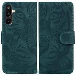 For Samsung Galaxy M16 5G / F16 5G / M36 5G Tiger Embossing Pattern Flip Leather Phone Case(Green)