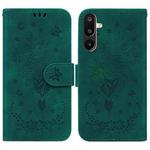 For Samsung Galaxy M16 5G / F16 5G / M36 5G Butterfly Rose Embossed Leather Phone Case(Green)
