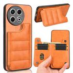 For Tecno Spark 30 Pro 4G Cow Pattern Sewing Card Bag Phone Case(Orange)