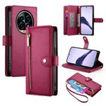 For Realme 13 Pro / 13 Pro+ Global Nine Card-slot Zipper Wallet Bag Leather Phone Case(Red)