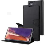 For Samsung Galaxy Note20 GOOSPERY Bravo Diary Crazy Horse Texture Horizontal Flip Leather Case With Bracket & Card Slot & Wallet(Black)