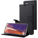 For Samsung Galaxy Note20 Ultra GOOSPERY Bravo Diary Crazy Horse Texture Horizontal Flip Leather Case With Bracket & Card Slot & Wallet(Black)