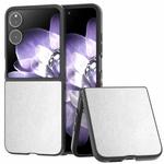 For Xiaomi Mix Flip PU Leather Black Frame Full Coverage Phone Case(Silver)