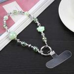 Heidi Beads Square Beads Chain Anti-lost Short Lanyard(Green)