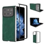 For Xiaomi Mix Fold 4 Black Frame PU Leather Full Coverage Phone Case(Green)