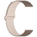 18mm Dotted Loop Magnetic Silicone Watch Band(Brown Apricot)