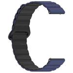 20mm Dotted Loop Magnetic Silicone Watch Band(Dark Blue Black)