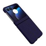 For Motorola Razr 50 Ultra Carbon Fiber Texture Shockproof Phone Case(Purple)