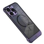 For iPhone 13 Pro Max Metal Scissor Design Aroma MagSafe Phone Case(Purple)