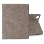 Retro Book Style Leather Tablet Case For iPad Pro 13 2024(Grey)