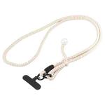 Mobile Phone Anti-lost Big Bead Nylon Long Lanyard(Khaki)