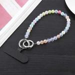 Simple Colorful Beads Chain Anti-lost Short Lanyard(Colorful)