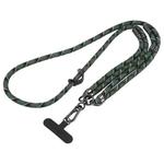 Twill Weave Adjustable Mobile Phone Anti-lost Long Lanyard(Dark Green)