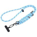 Twill Weave Adjustable Mobile Phone Anti-lost Long Lanyard(Blue)