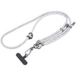 8mm Adjustable Mobile Phone Anti-lost Long Lanyard(Grey)