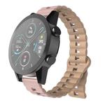 20mm Reverse Buckle Two Color Magnetic Silicone Watch Band(Pink+Grey)