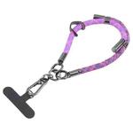 8mm Color Match Adjustable Mobile Phone Anti-lost Short Lanyard(Purple)