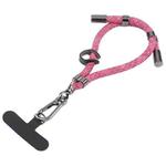 8mm Adjustable Mobile Phone Anti-lost Short Lanyard(Rose Red)