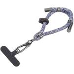 8mm Adjustable Mobile Phone Anti-lost Short Lanyard(Grey Blue)