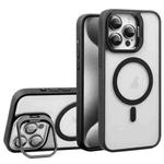 For iPhone 15 Pro U1 Invisible Lens Holder Acrylic + TPU MagSafe Magnetic Phone Case(Black)