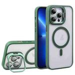 For iPhone 13 Pro U1 Invisible Lens Holder Acrylic + TPU MagSafe Magnetic Phone Case(Green)